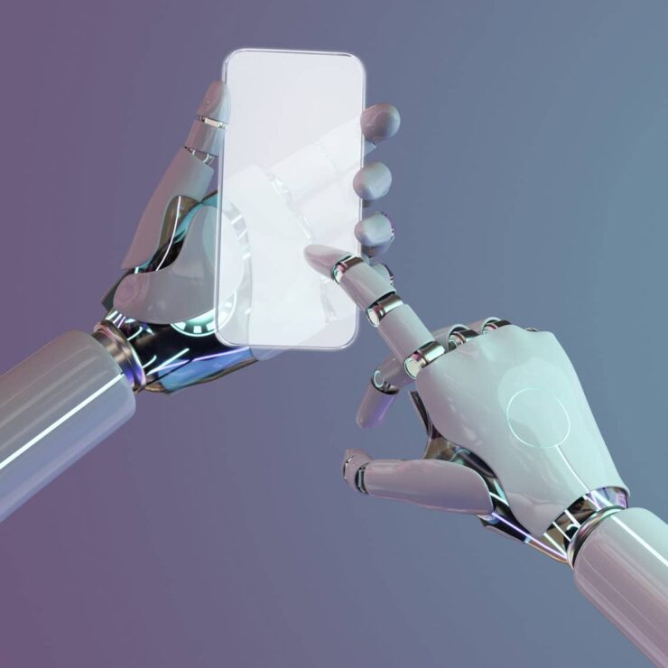 rsz smartphone artificial intelligence futuristic communication network technology